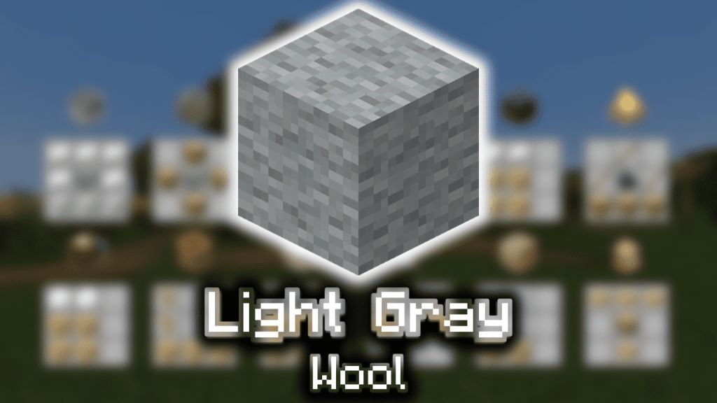 Can You Dye Light Grey Wool in Minecraft?