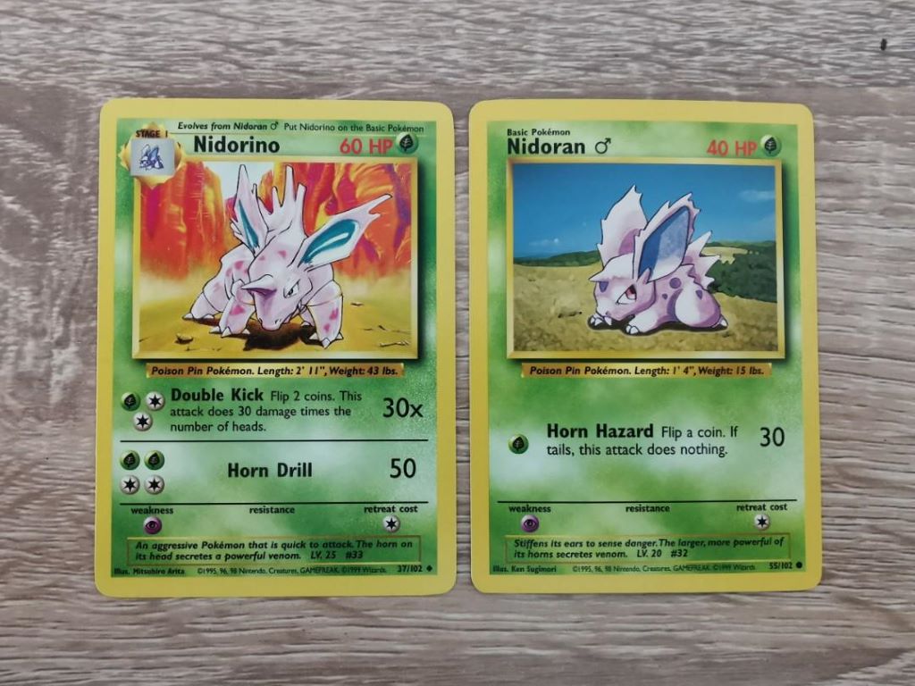 The Rarity Of A Nidorino Pokemon Card